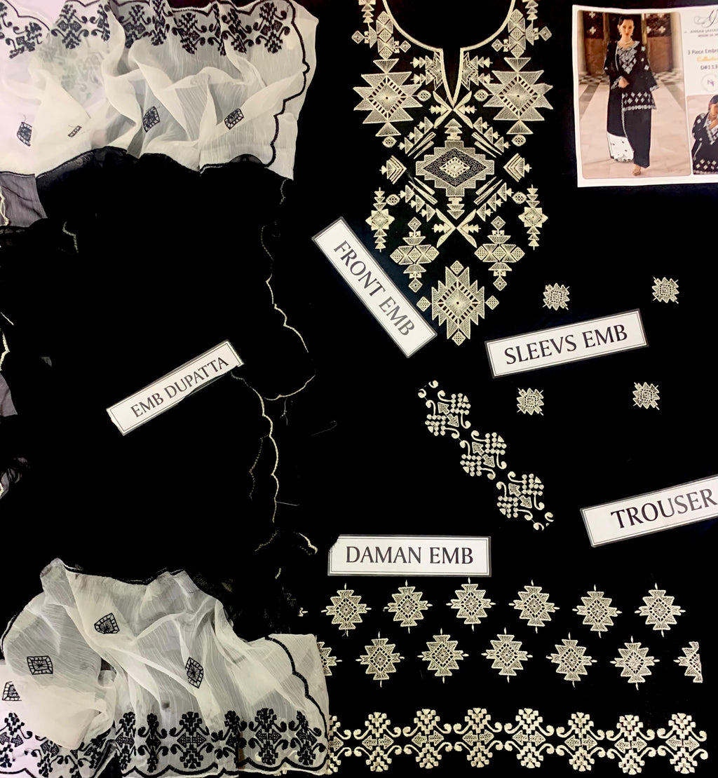 Unstitched Printed Lawn 3 Piece