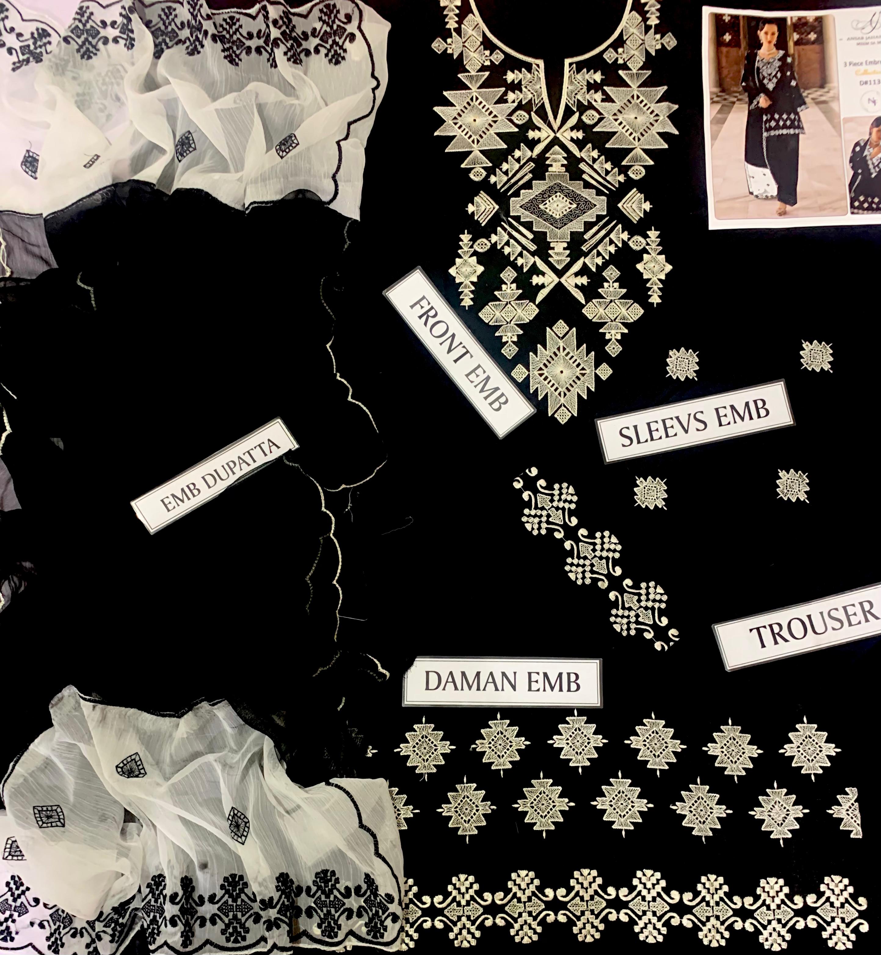 Unstitched Printed Lawn 3 Piece