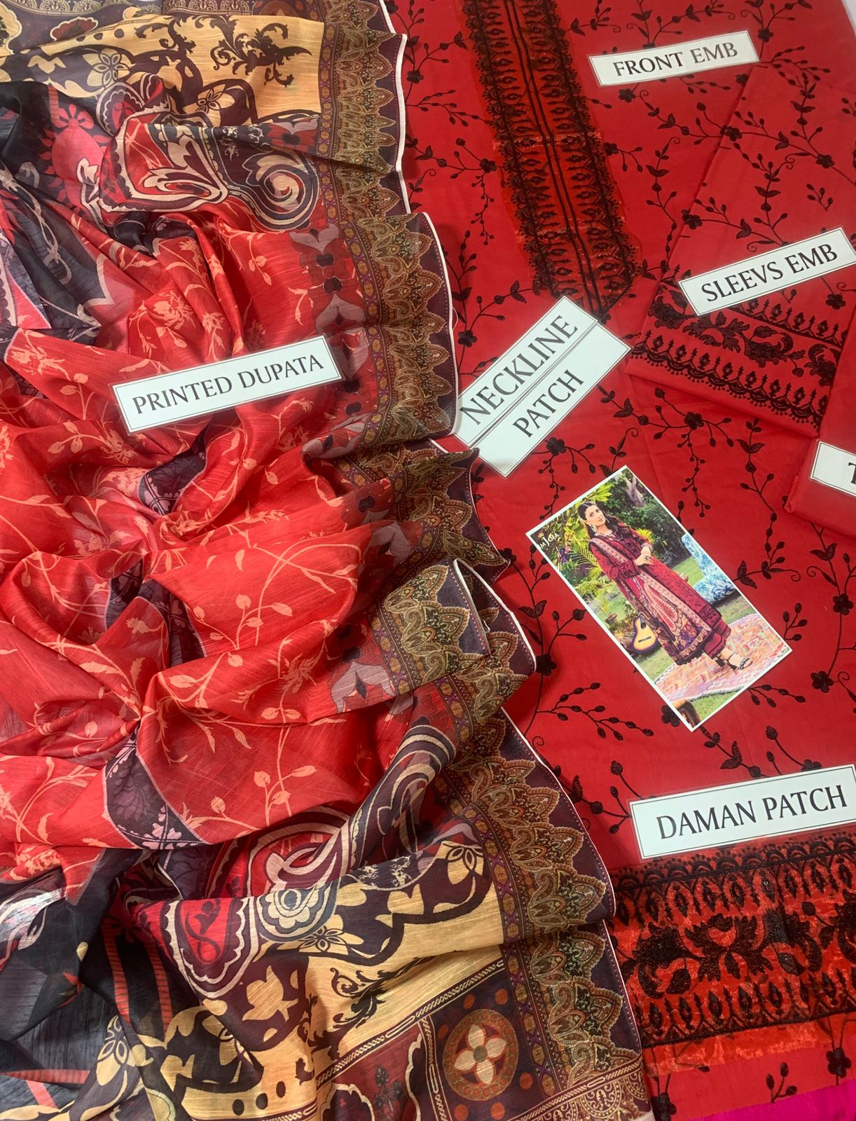 Printed Strip Lawn Stitched 2 Piece