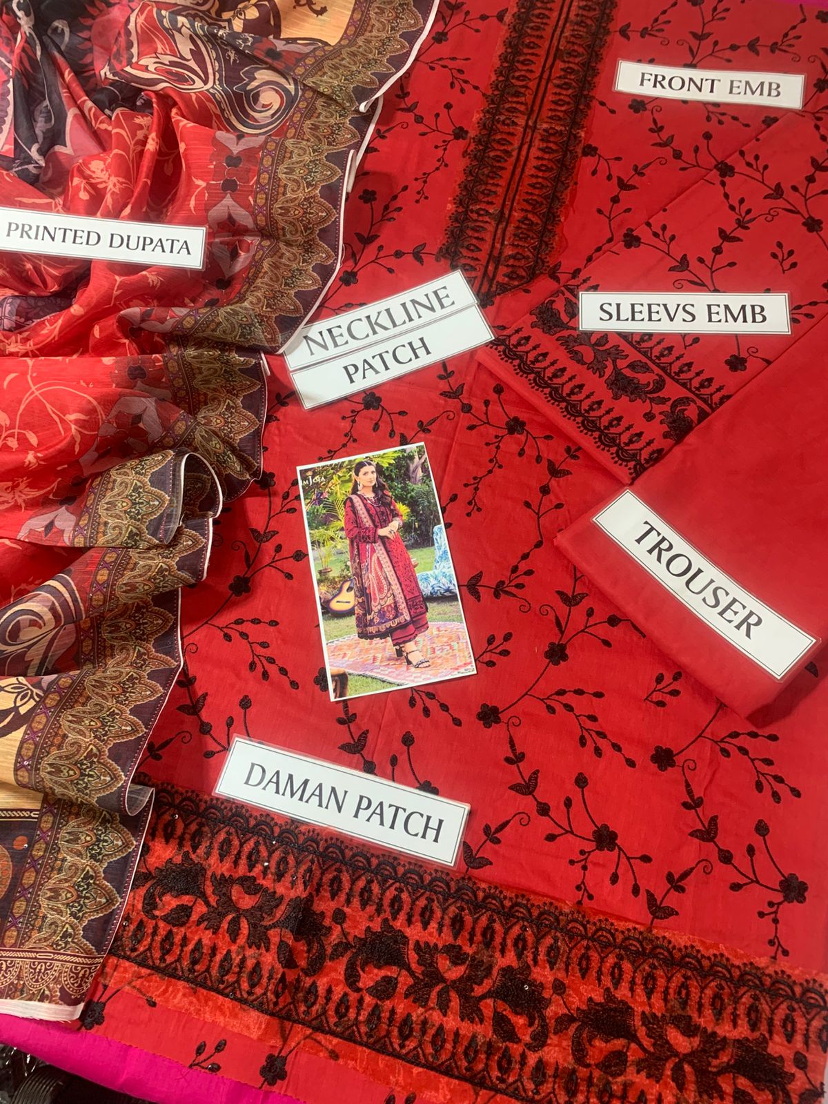 Printed Strip Lawn Stitched 2 Piece